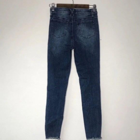 BP. High Rise Button Fly Raw Hem Skinny Jeans - Picture 5 of 11